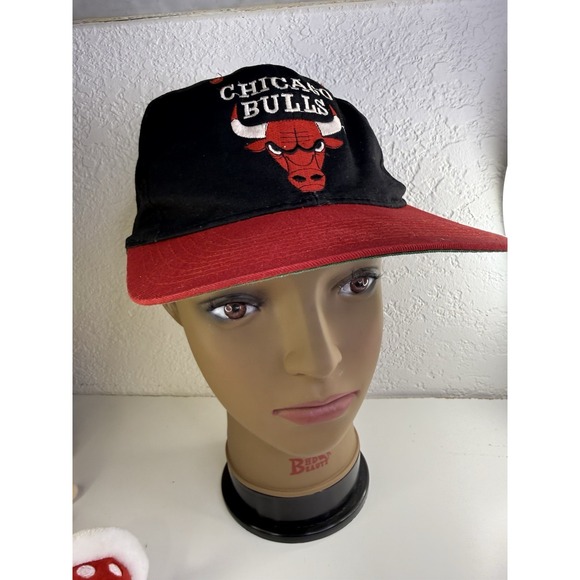 Other - Vintage 90s Chicago Bulls SnapBack Hat(  (NBA Green Lower Brim)